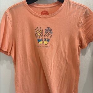 Life is good sandals tee